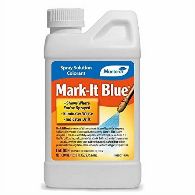 Monterey Lawn & Garden Prod LG1130 Mark-It-Blue Spray Solution, 8-oz.