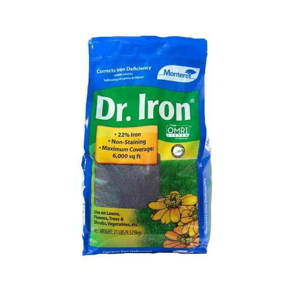 Monterey Lawn and Garden Dr Iron 21 Pound Organic Lawn Soil Slow Release Pellets