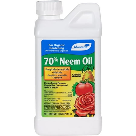 Monterey Neem Oil 70% for Controlling Insects & Disease - Pint