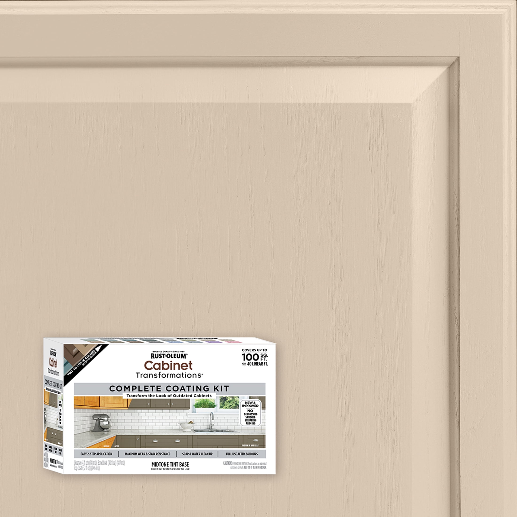 Monterey, Rust-Oleum Cabinet Transformations Satin Coating Kit-37467908T, Quart
