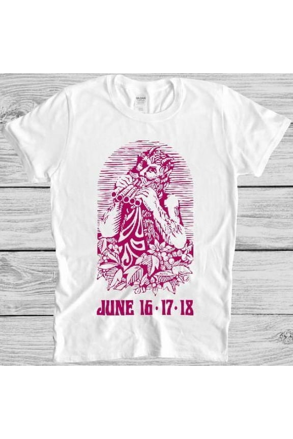 Monterey T Shirt Festival Poster 60s Rock Music Hendrix Cool Gift Tee M132