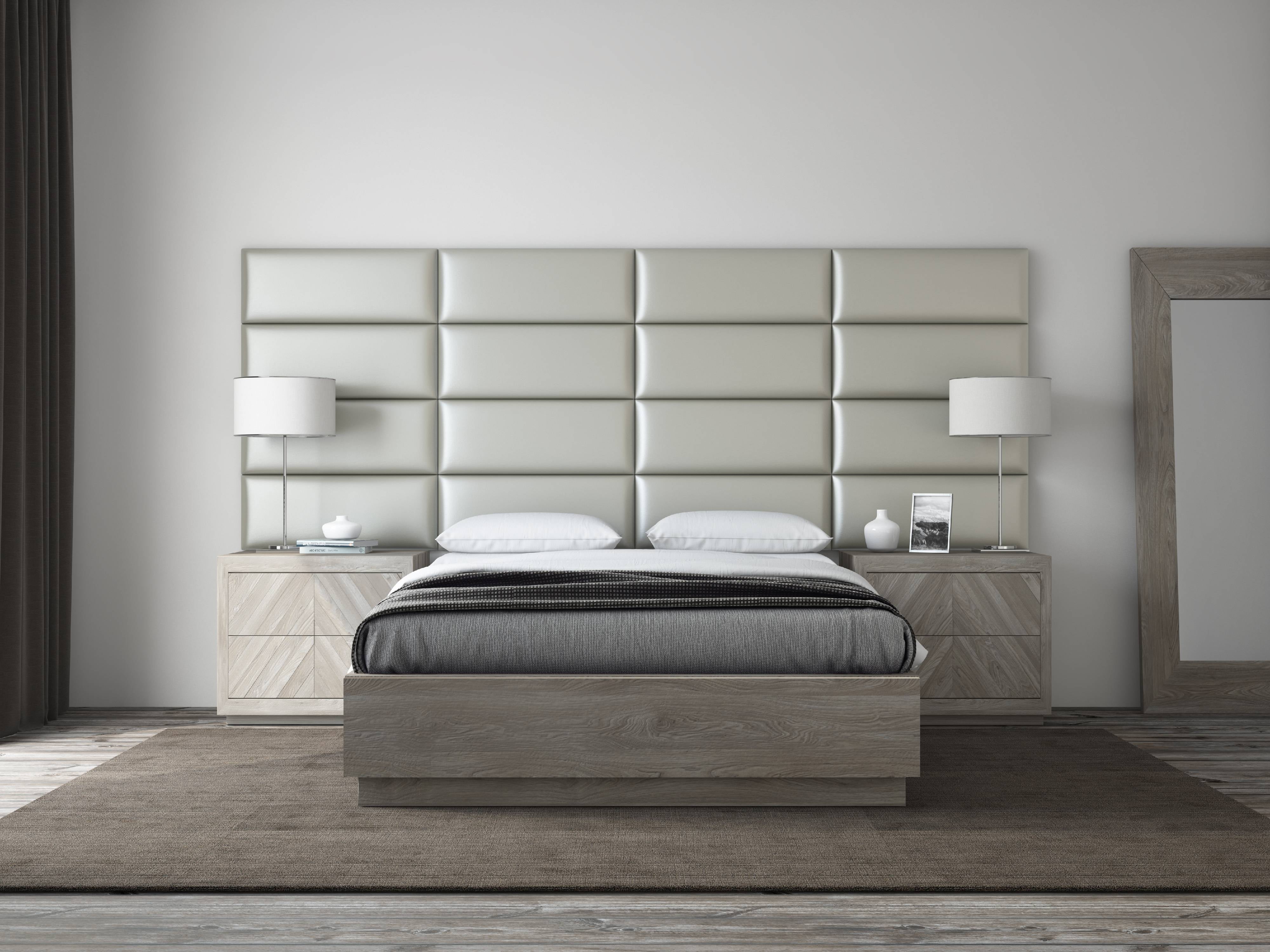 Monterey Upholstered Headboards Accent Wall Panels Packs Of 4 Metallic Neutral Easy To