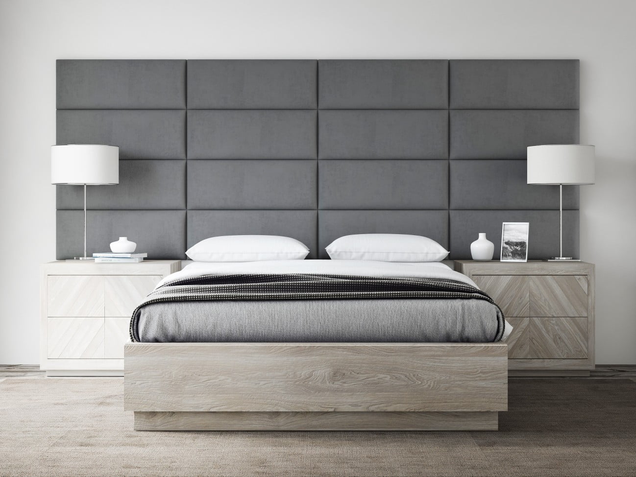 Monterey Upholstered Headboards Accent Wall Panels Packs Of 4