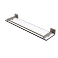 thumbnail image 1 of Montero Collection 22 Inch Glass Shelf with Gallery Rail, 1 of 4