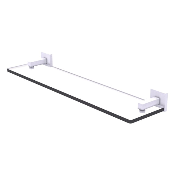 Montero Collection 22 Inch Glass Vanity Shelf with Beveled Edges