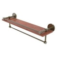 thumbnail image 1 of Montero Collection 22 Inch IPE Ironwood Shelf with Gallery Rail and Towel Bar, 1 of 2