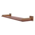 thumbnail image 1 of Montero Collection 22 Inch Solid IPE Ironwood Shelf with Gallery Rail, 1 of 11