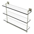 thumbnail image 1 of Montero Collection 22 Inch Triple Tiered Glass Shelf with integrated towel bar, 1 of 5