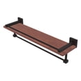 thumbnail image 1 of Montero Collection IPE Ironwood Shelf with Gallery Rail and Towel Bar - Oil Rubbed Bronze / 22 Inch, 1 of 11