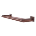 thumbnail image 1 of Montero Collection Solid IPE Ironwood Shelf with Gallery Rail - Antique Copper / 22 Inch, 1 of 11