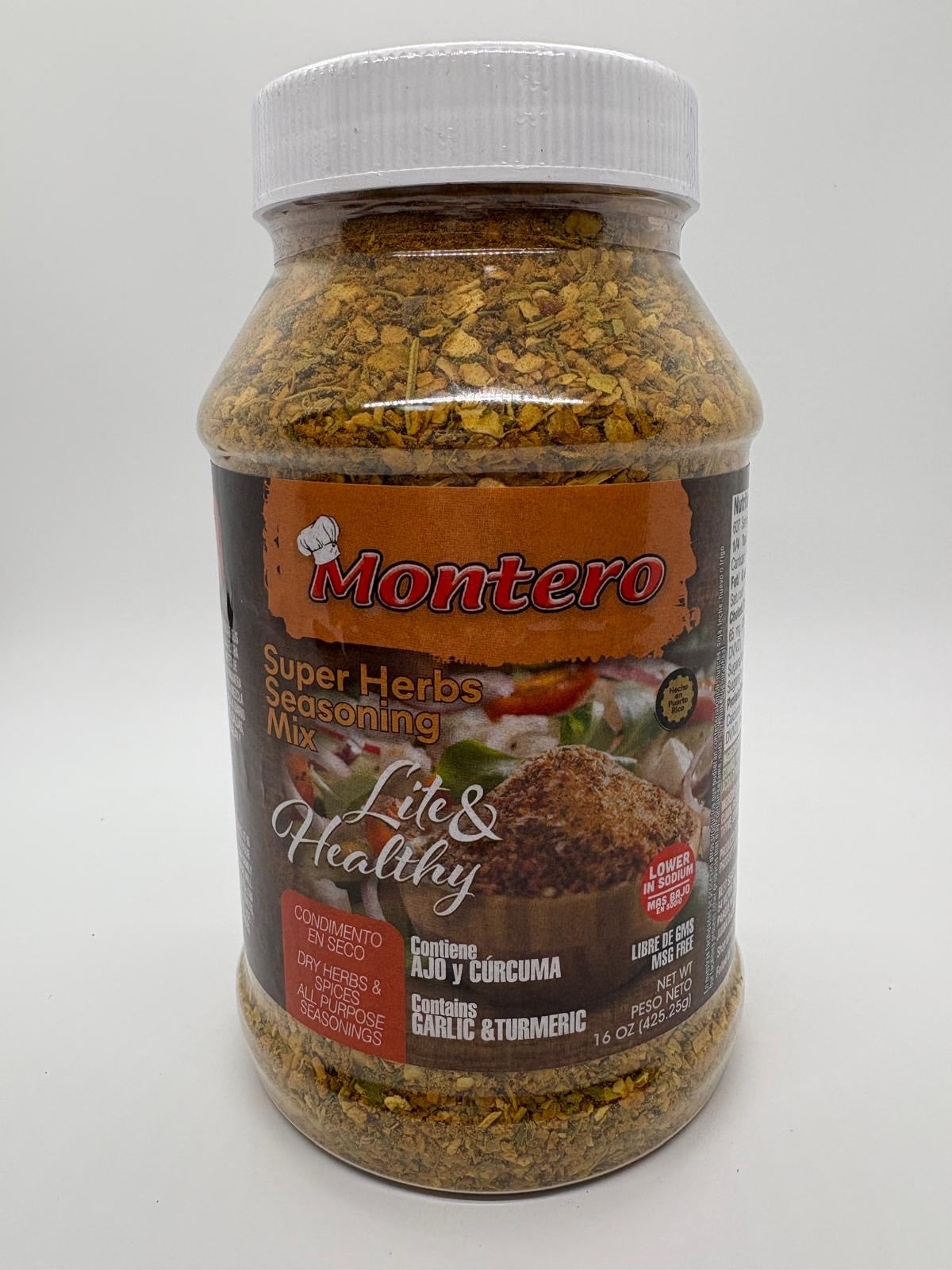 Montero , Lite & Healthy  Super Herbs Seasoning Mix, 16 oz.
