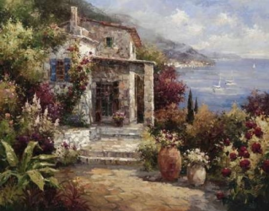 Monterosso Villa Canvas Art - Alphonse (22 x 28)