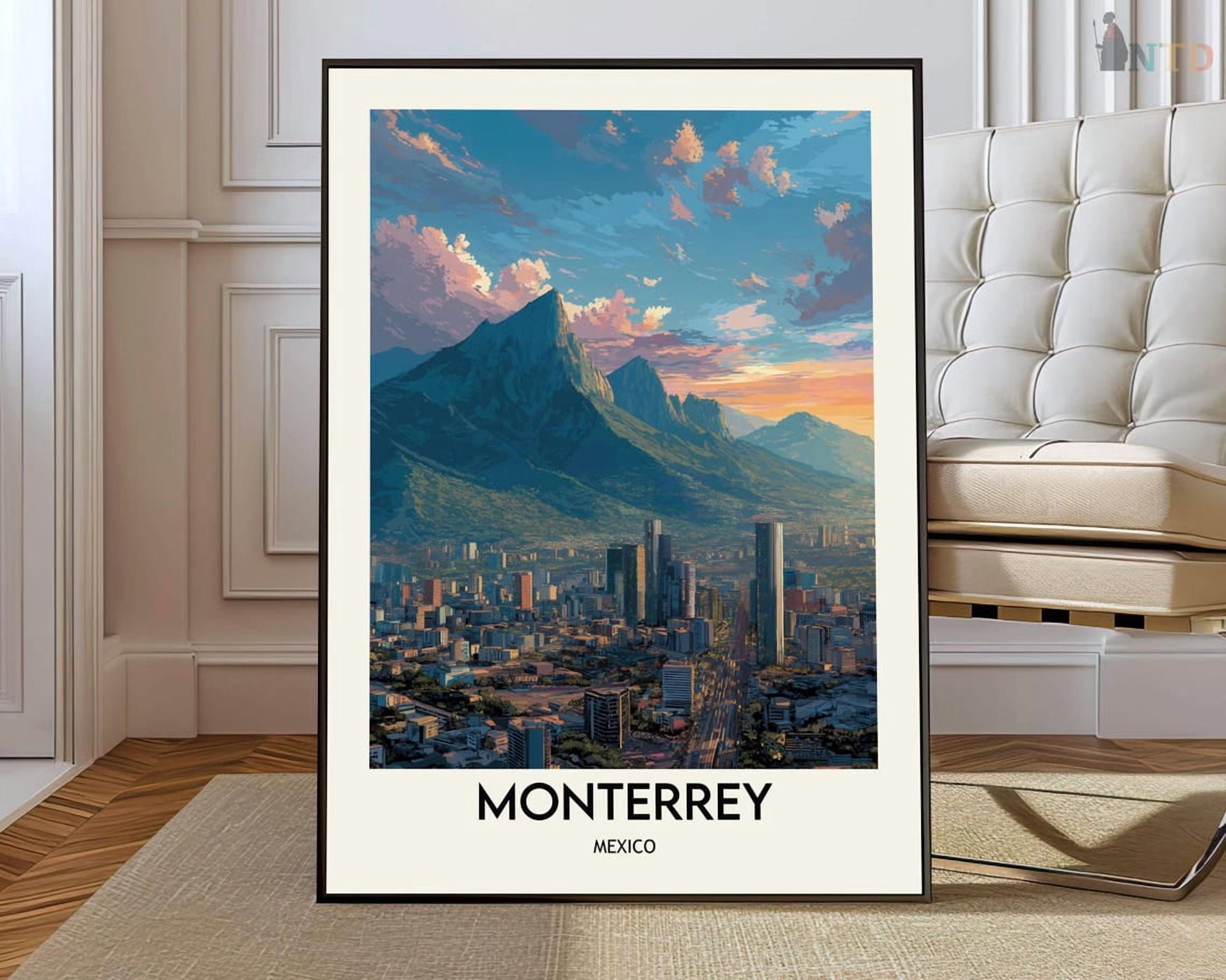 Leon Rig Monterrey Mexico Wall Art Print, Nuevo Leon City Travel Photography ...