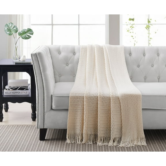 Montesori Sweater Throw White