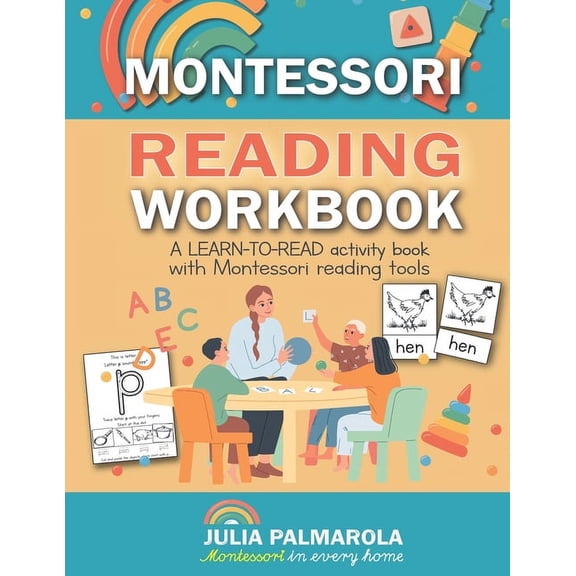 Montessori Activity Books for Home and S Montessori Reading Workbook: A LEARN TO READ activity book with Montessori reading tools, Book 2, (Paperback)