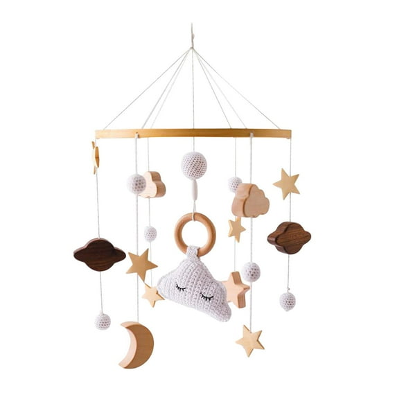 Montessori Baby Crib Mobile Sensory Toy for Girls Boys Newborn Children Birthday