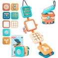 thumbnail image 1 of Montessori Busy Board for 1 Year Old, Toddlers Travel Toys for Ages 1–3, Sensory Activity Board for Airplane and Car, Baby Gifts for Boys Girls, Easter Basket & Stocking Stuffers, 1 of 8