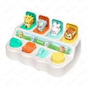 Montessori Cause and Effect Toy for 6-12 Months Baby Boys Girls, Push Button Pop Up Animal Baby Toy, Interactive Sensory Toys for 1 2 3 Year Old Toddlers, Educational Toy for Infants 9 10 11 Months