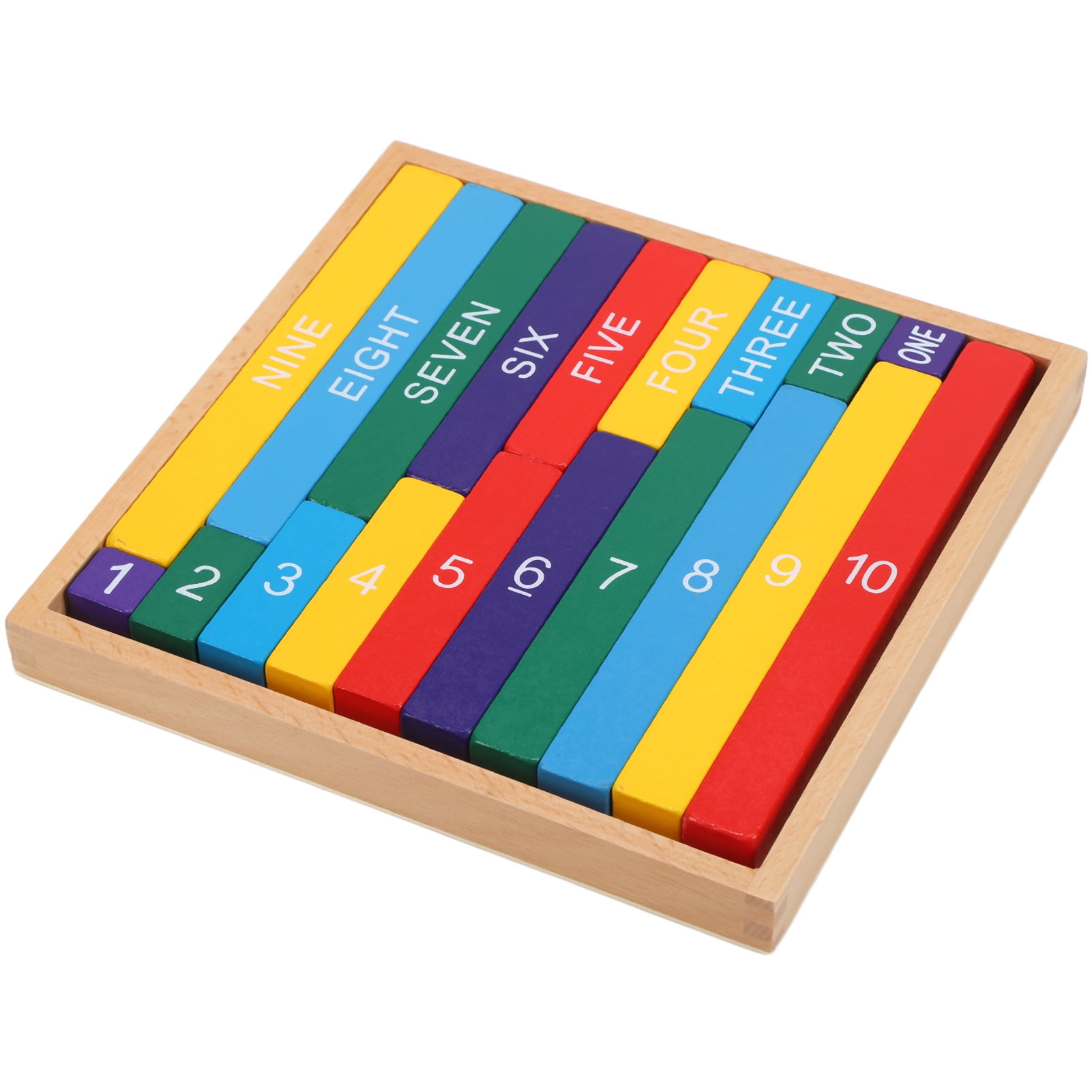 Montessori Colored Decimal Bar Educationl Wooden Teaching Aids for