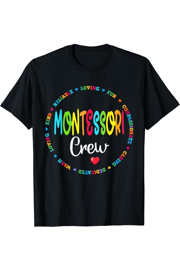 Montessori Crew Teacher Life Classroom Team T-Shirt