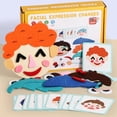 Montessori Facial Expression Game for Kids Ages 3+, Wooden Felt Face ...