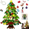 thumbnail image 1 of KANOHENO Montessori Felt Christmas Tree - Kids Interactive Christmas Decor with 32 Pcs Felt Ornaments, 17ft(5m) Lights, DIY Non-Woven Felt Tree for Toddlers, Holiday Activity, 1 of 7