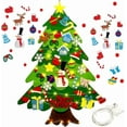 thumbnail image 1 of Montessori Felt Christmas Tree for Toddlers, Montessori Christmas Tree, Montessori Christmas Tree Felt with Lights(33*pasting,without light), 1 of 9