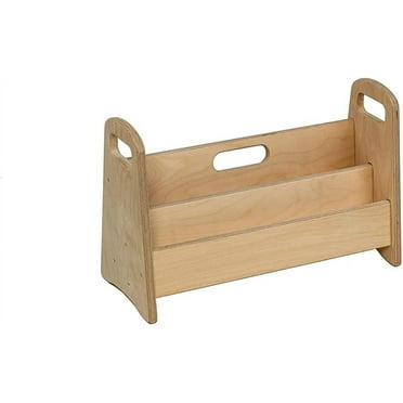 Montessori Freestanding Bookshelf | Storage Bookshelf | Easy Access Wooden Book Rack | Storage with Wooden Shelves for Your Kid's Books | Perfect Height for Kids (Small)
