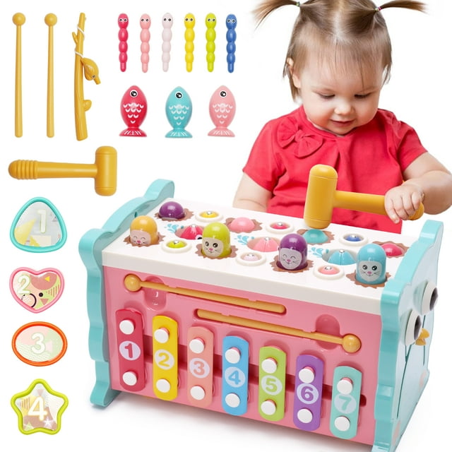 Cautum Montessori 8 in 1 Baby Busy Learning Toys