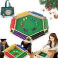 thumbnail image 1 of Montessori Number Knockdown Game, Shut the Box-Wooden Dice Board Game, 2-8 Player Shut the Box Wooden Dice Board Games, Classic Tabletop Version Family Games for Classroom, Home, Party (6PlayerF), 1 of 8