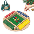 thumbnail image 1 of Montessori Number Knockdown Game, Shut the Box-Wooden Dice Board Game, 2-8 Player Shut the Box Wooden Dice Board Games, Classic Tabletop Version Family Games for Classroom, Home, Party (4PlayerC), 1 of 13