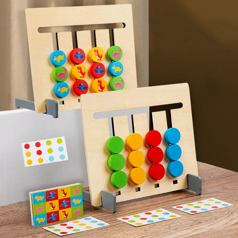  Montessori Learning Toys Slide Puzzle Color & Shape