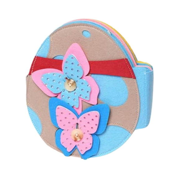 Montessori Rabbit Book Montessori Easter Rabbit's Sticker Book Busy Book DIY Reusable Sticker Book Kids Lacing Cards Boys Fractiles-7 Division Wrap Ups Color Sorting for Toddlers Butterflies Toddler