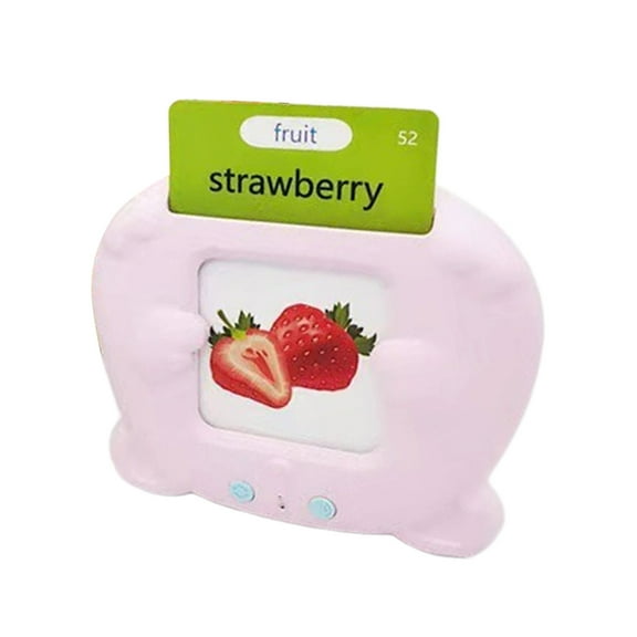 Montessori Sensory Learning Toy 224 Word Flashcards Speech Development Interactive Reader ABS Material for Cognitive Growth Ages 4-5 Years