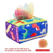 Montessori Tissue Box Toys for Babies Infants 0-12 Month,Sensory Educational Toy Developmental Children's/Birthday Gift for 1 2 Year Old Boys Girls