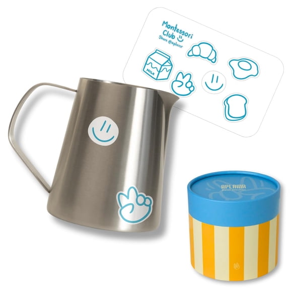 Montessori Toddler Pitcher Small Milk Water Jug 18/10 Stainless Steel