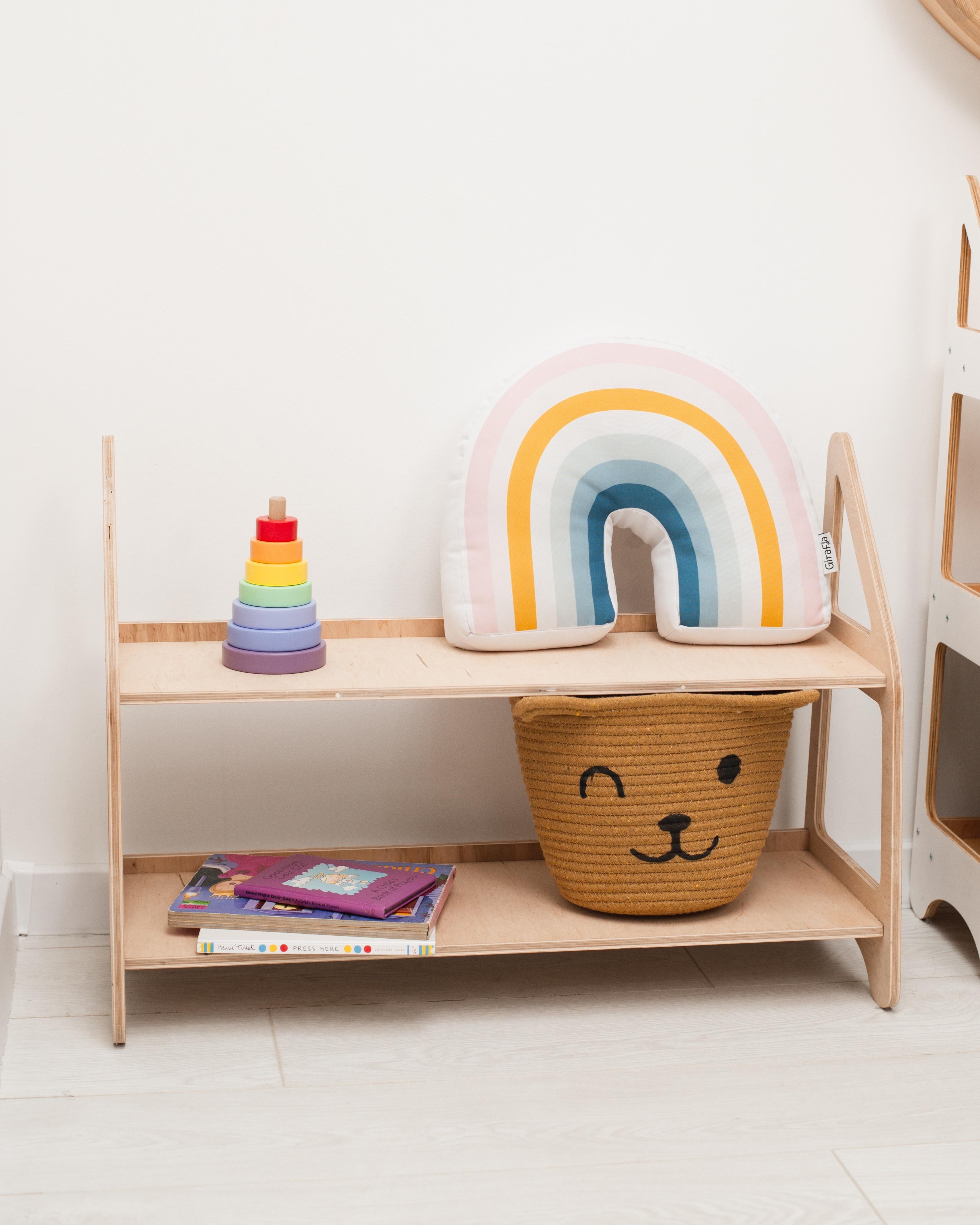 Montessori Toy Shelf Small White