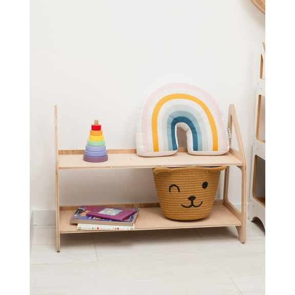 Montessori Toy Shelf Small White
