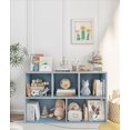 thumbnail image 1 of Montessori Toy Storage Shelf, Kids Toy and Book Storage Organizer with Cube Shelves for Kids Room Playroom Livingroom, White, 1 of 7