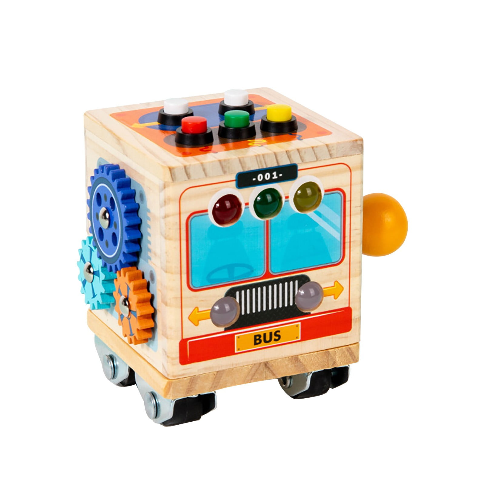 Montessori Toys for for 1 2 3 Year Old Toddler,Wooden Busy Board Bus ...