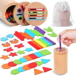 ANTIC DUCK Educational Montessori Toys, Shape Color Sorting