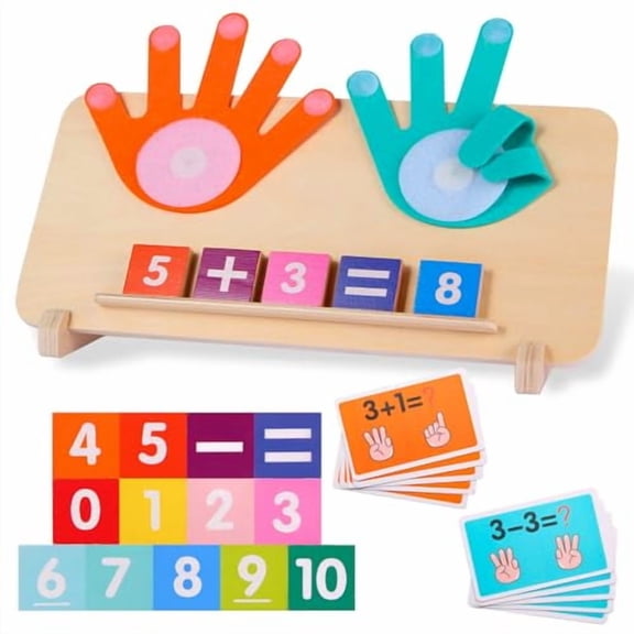Montessori Toys for 3-5 Year Old,Educational Math Manipulatives Learning Toys for Toddlers 3-5 Years,Number Counting Blocks for Kids,Homeschool Kindergarten Supplies Boys Girls Birthday Gifts