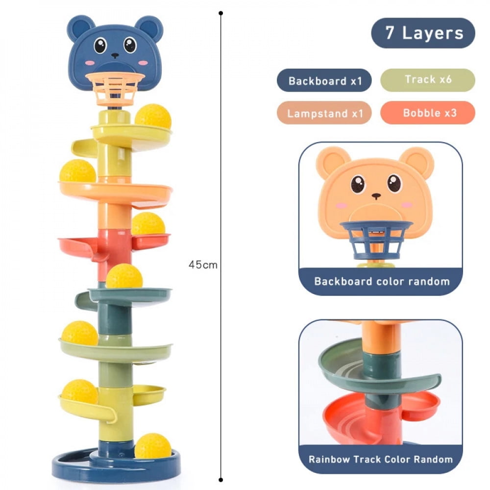 Montessori Multi-Layer Track Rolling Ball Toy