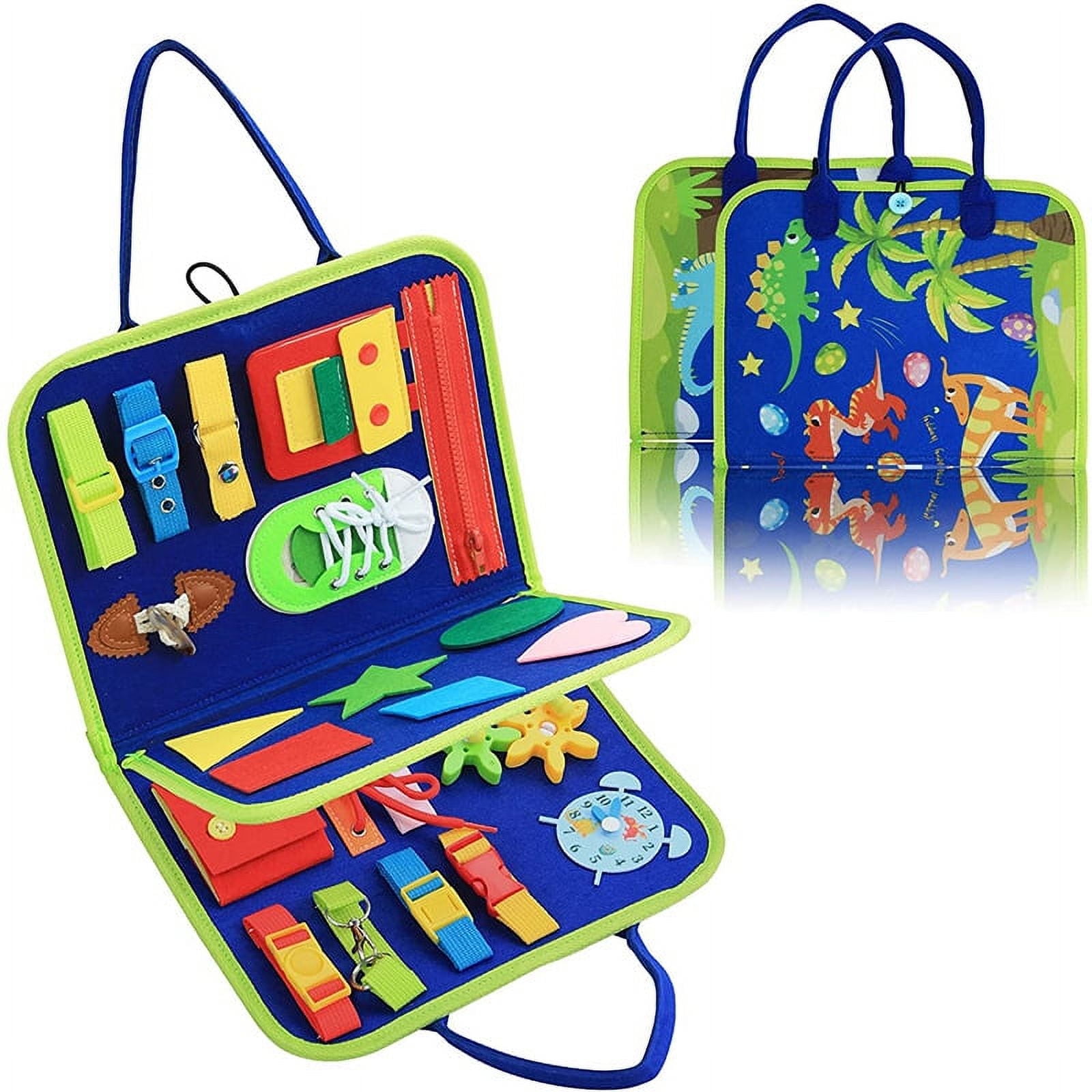 Montessori Toys Busy Board for Toddlers, Sensory Activity Board for