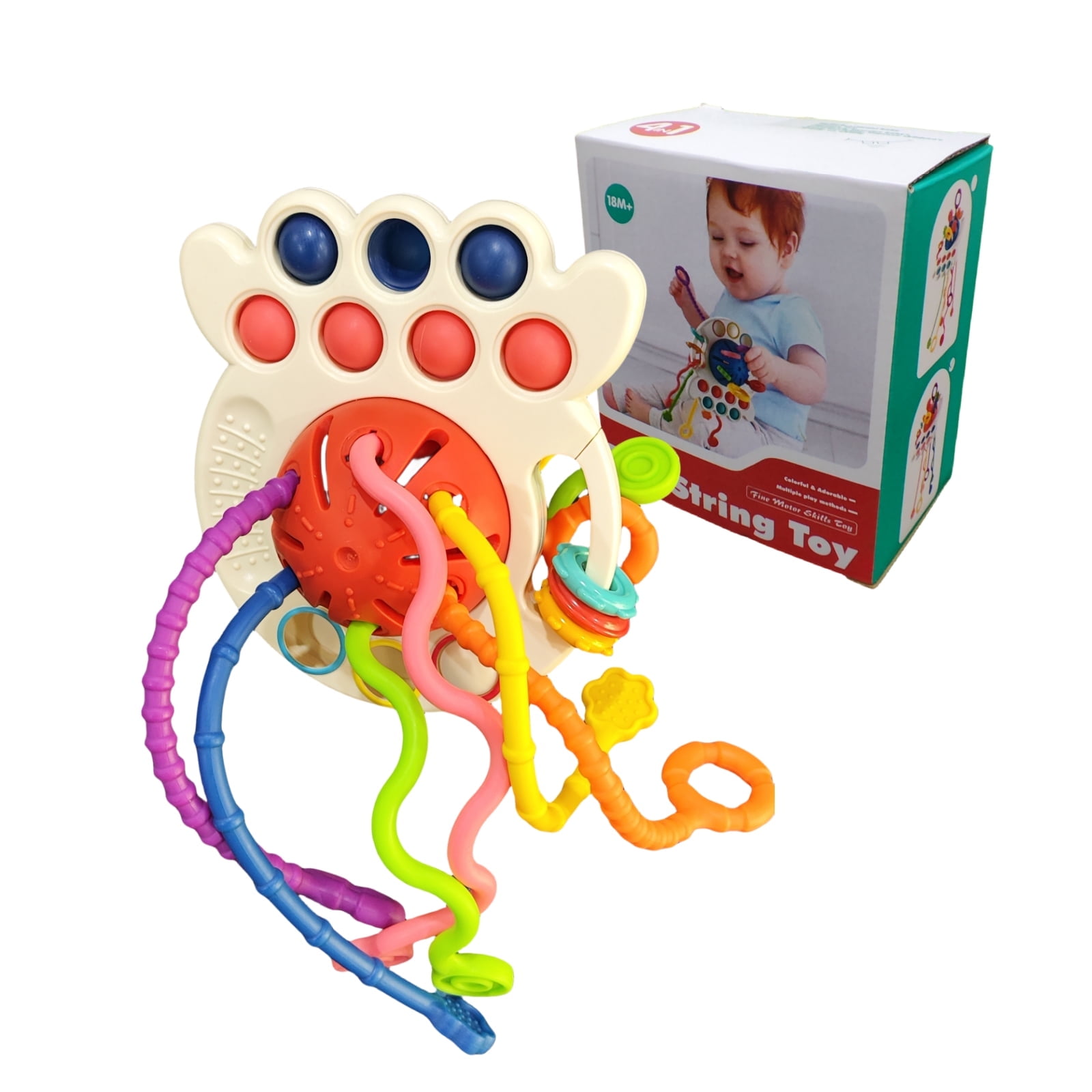 Bright Starts Unicorn Peluche Per Passeggino - Giocattolo Con Anelli Dentizione - Foto 6