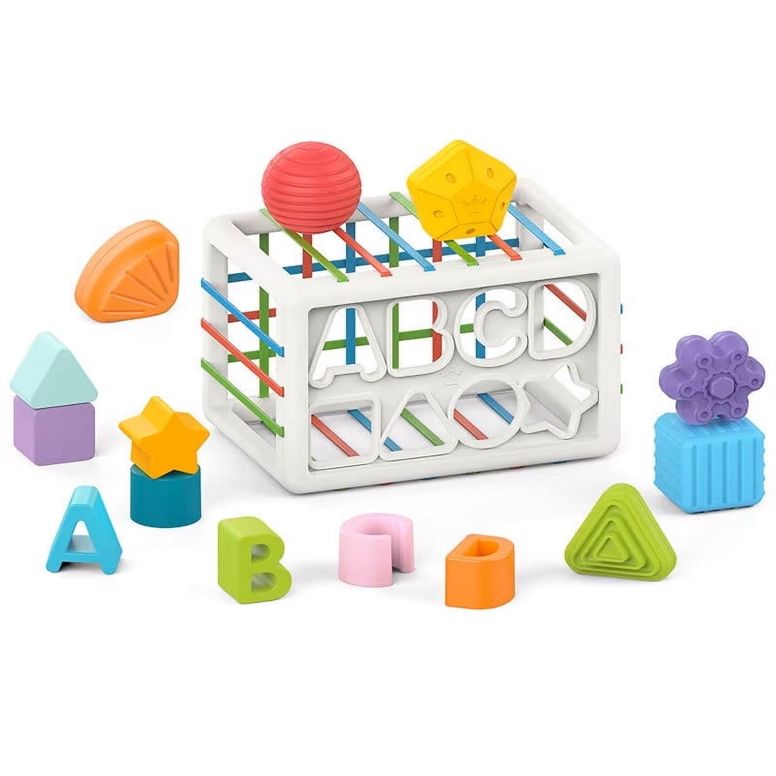 Montessori Toys Toddlers Wooden Educational Toys For Baby Boys Girls Shape Sorting Matching Fine Motor Skills Toys Birthday Gifts For Kids