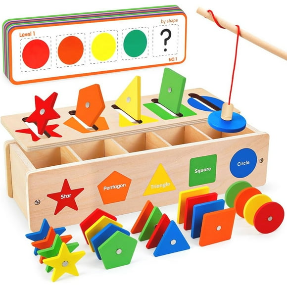 Montessori Toys for 1 Year Old Boys Girls - Shape Sorting and Stacking Toy - Learning Toys for 1 2 3 Year Old - Girls Christmas Birthday Gifts