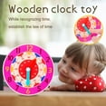 Montessori Wooden Clock For Children, Toys With Hours, Minutes And