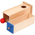 Montessori teaching aids early childhood education handeye coordination coin box drawer game
