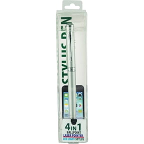 Monteverde 4-in-1 Multifunction Laser/Stylus/Flashlight/Ballpoint Pen Medium Point Silver (MV73423)